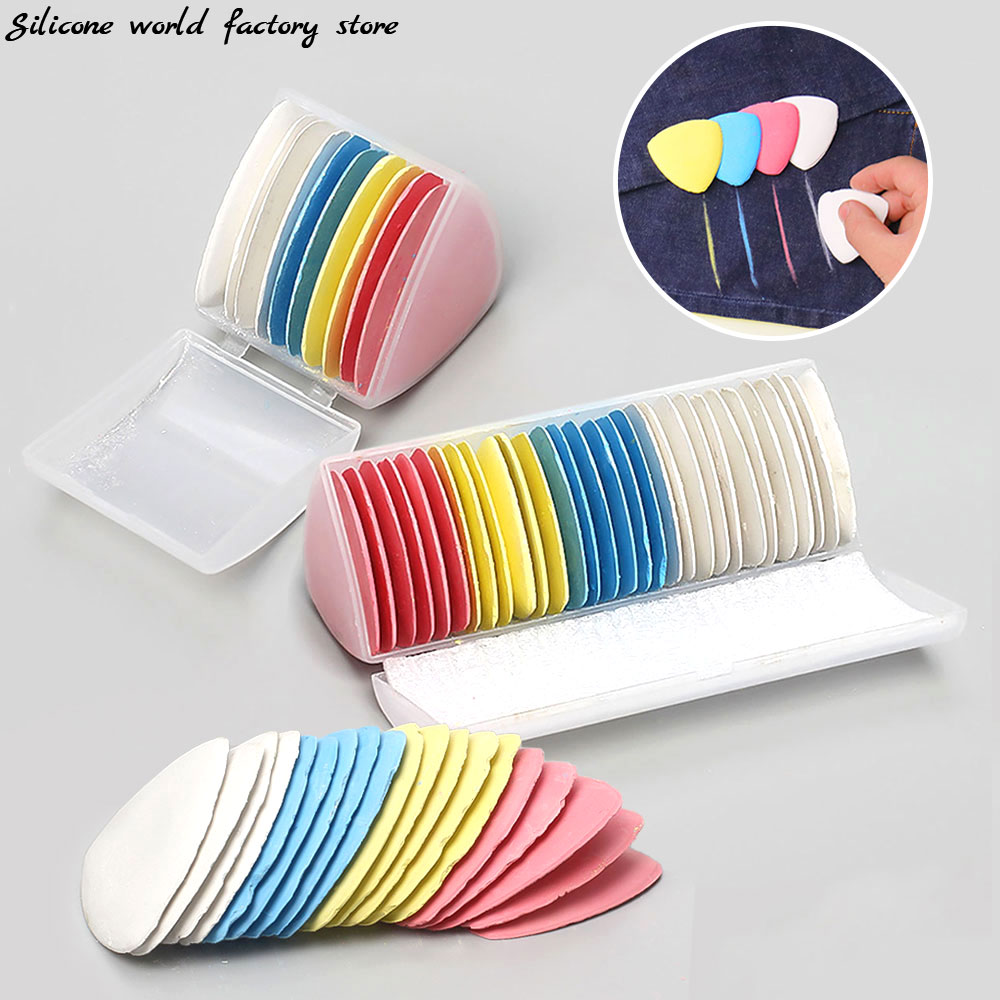 Tailor Chalk Marker - ซิลิโคน World 10/30 ชิ้น/เซ็ตที่มีสีสันชอล์กผ้า MARKER Chalk