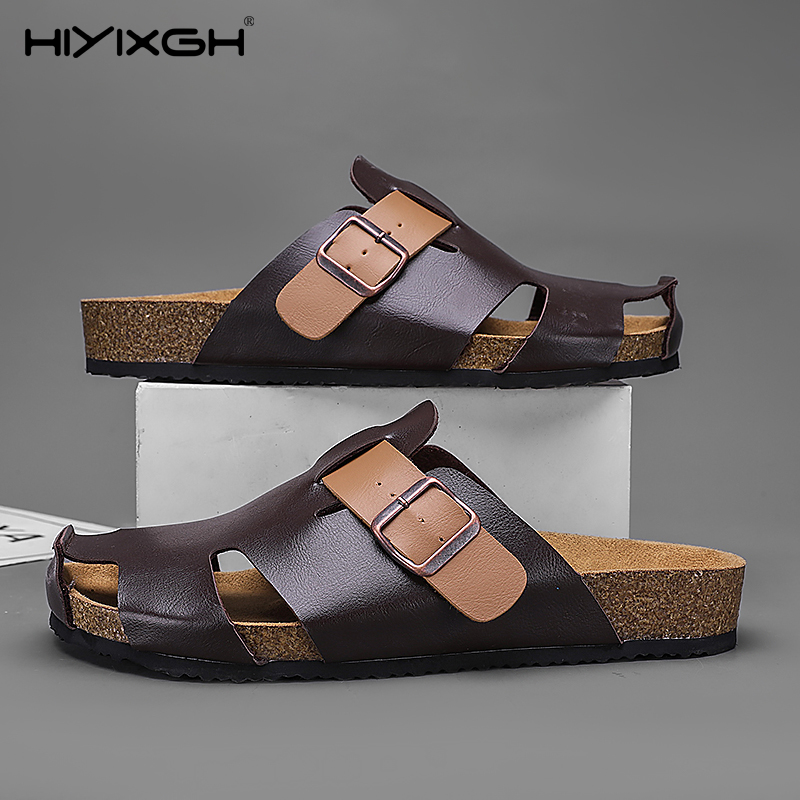 Sewing Technology - 2025 ชายฤดูร้อนรองเท้าแตะBreathable Anti-Slipรองเท้าแตะชายหาดแห้งเร็วสไลด์กลางแจ้งยูโร 39-45 กว้างน้ําหนักเบา