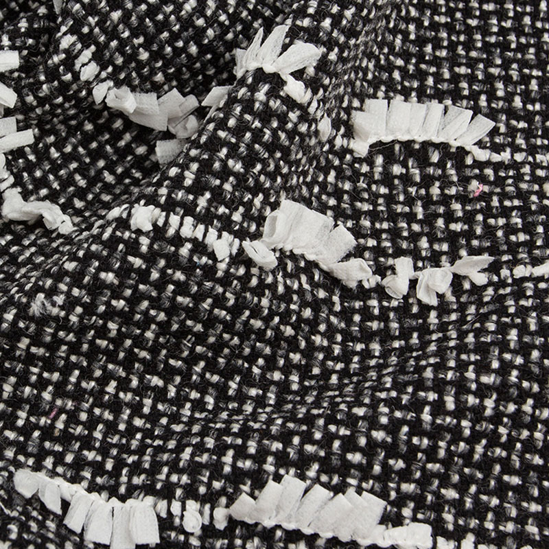 Sewing Tweed Fabric - ผ้าทวีดขนสัตว์เนื้อหยาบ 3 มิติ ลายดอกไม้ หรูหรา คุณภาพสูง