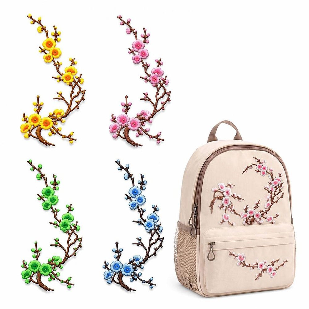 แผ่นปะลายดอกซากุระแบบ DIY สำหร - Textile For Sewing บทวิจารณ์และราคา