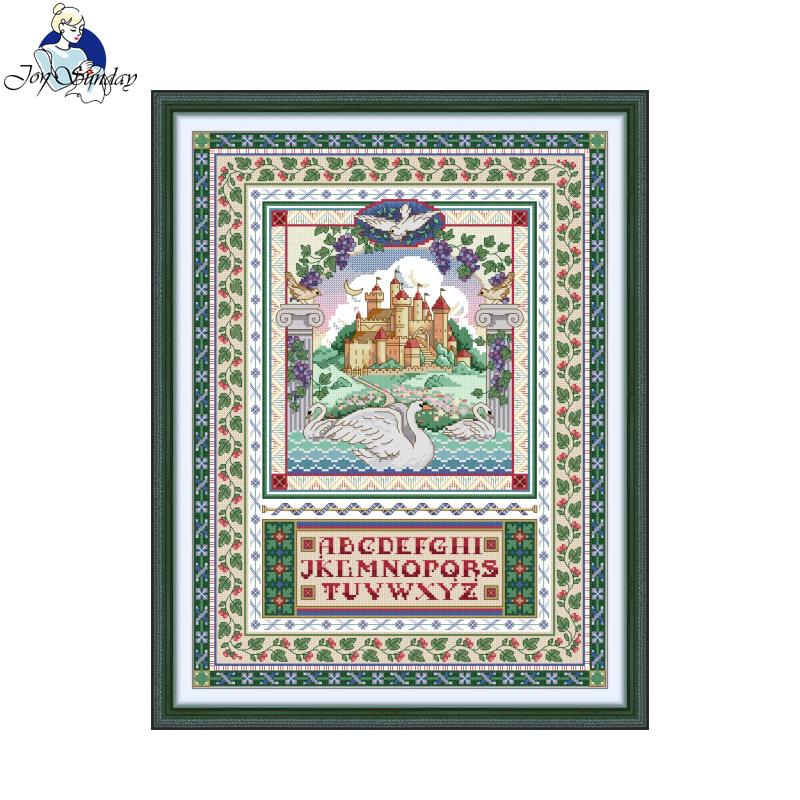 ชุดงานปักครอสติชลายปราสาทหงส์พ - Textile Sewing Patterns บทวิจารณ์และราคา