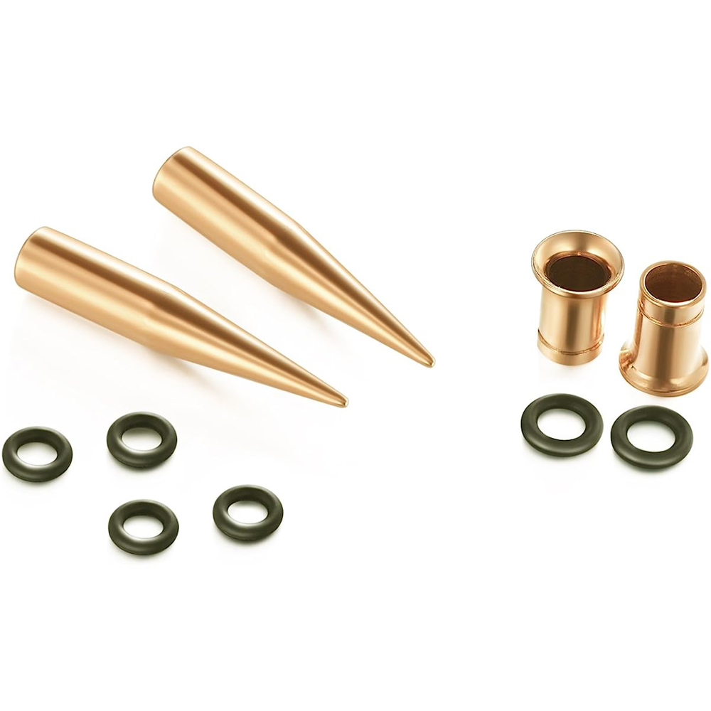 9 คู่สแตนเลสสตีลสีหู TAPER ยืด - Seam Gauge Metal บทวิจารณ์และราคา