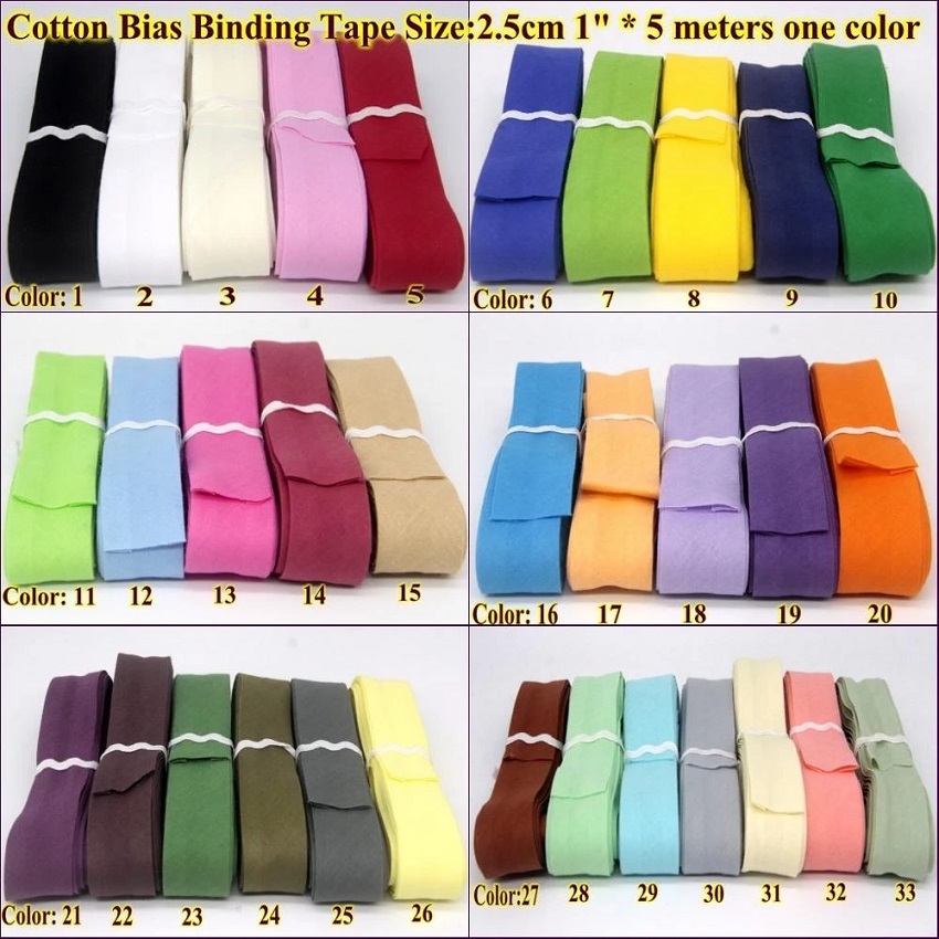 เทปผ้าคอตตอนสำหรับเย็บขอบผ้า ข - Binding Tape Bias บทวิจารณ์และราคา
