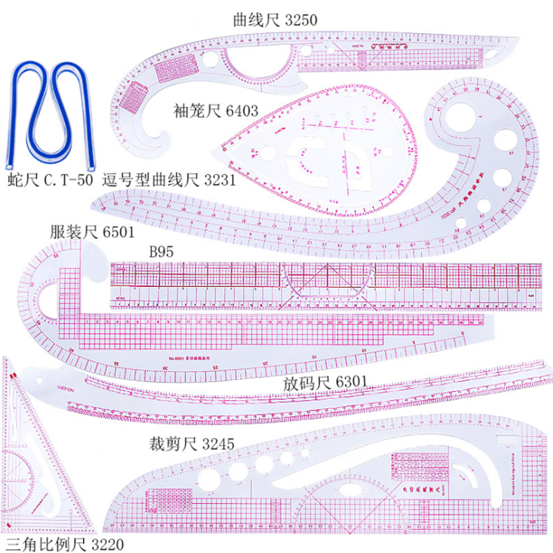 ชุดไม้บรรทัดวัดขนาดสำหรับช่างต - Textile Sewing Patterns บทวิจารณ์และราคา