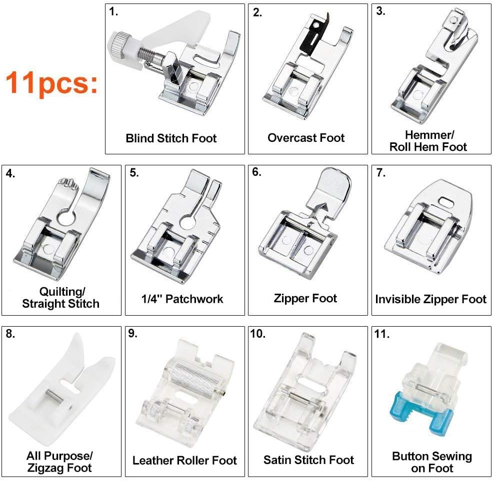 ชุดตีนผีจักรเย็บผ้า 11 ชิ้น -  - Textile Sewing Machine บทวิจารณ์และราคา