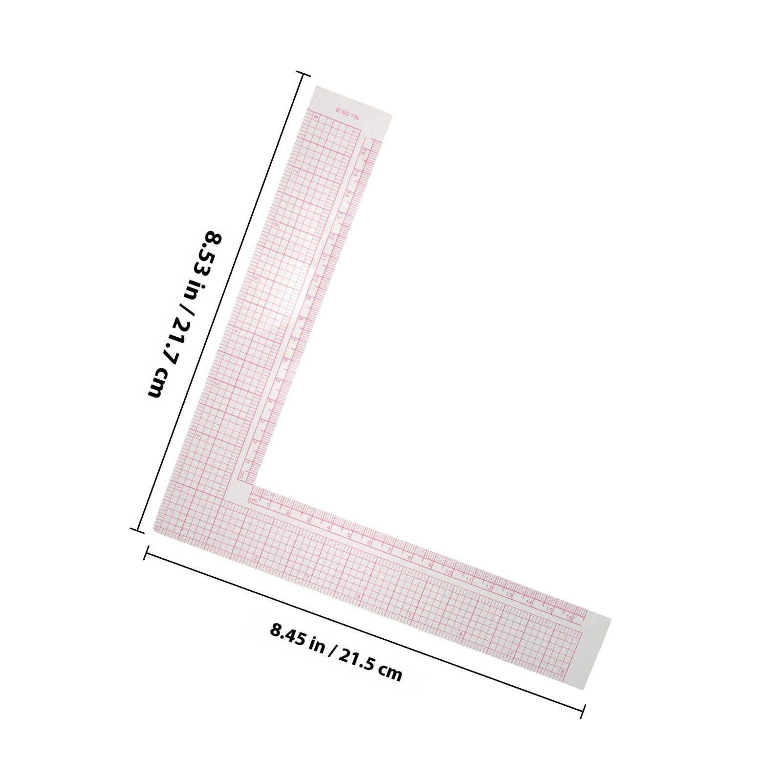 ไม้บรรทัดพลาสติกรูปตัว L ความแ - Sewing Garments บทวิจารณ์และราคา