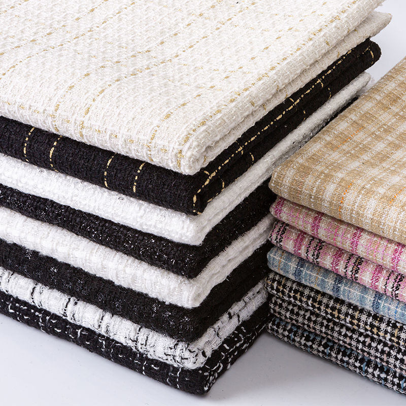 ผ้าทวีดต่อเมตรสำหรับเสื้อคลุมก - Sewing Tweed Fabric บทวิจารณ์และราคา