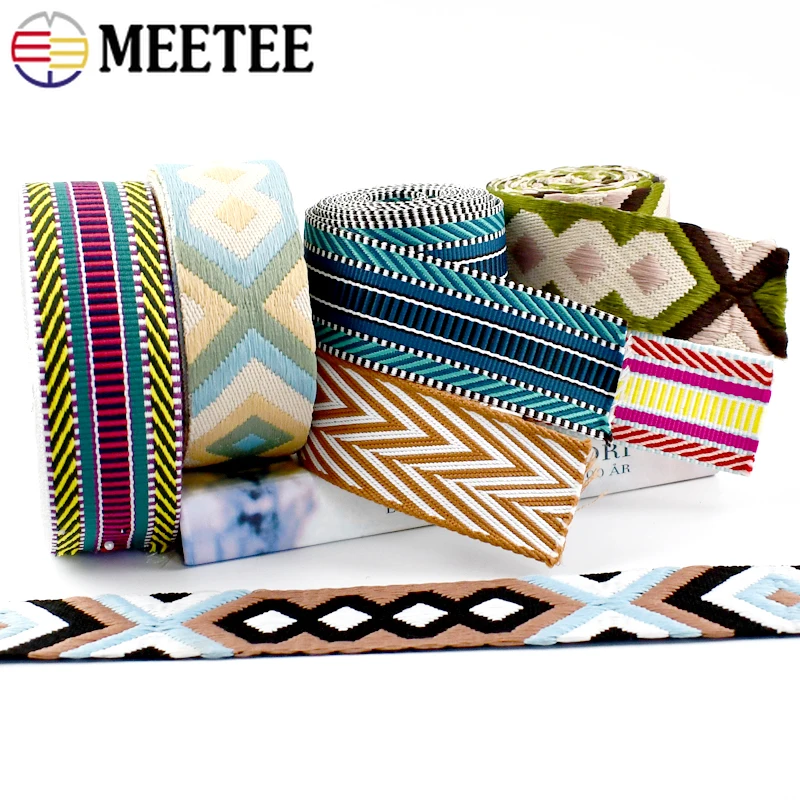 2-5M Meetee 50 มม.เย็บ Jacquar - Binding Tape Bias บทวิจารณ์และราคา