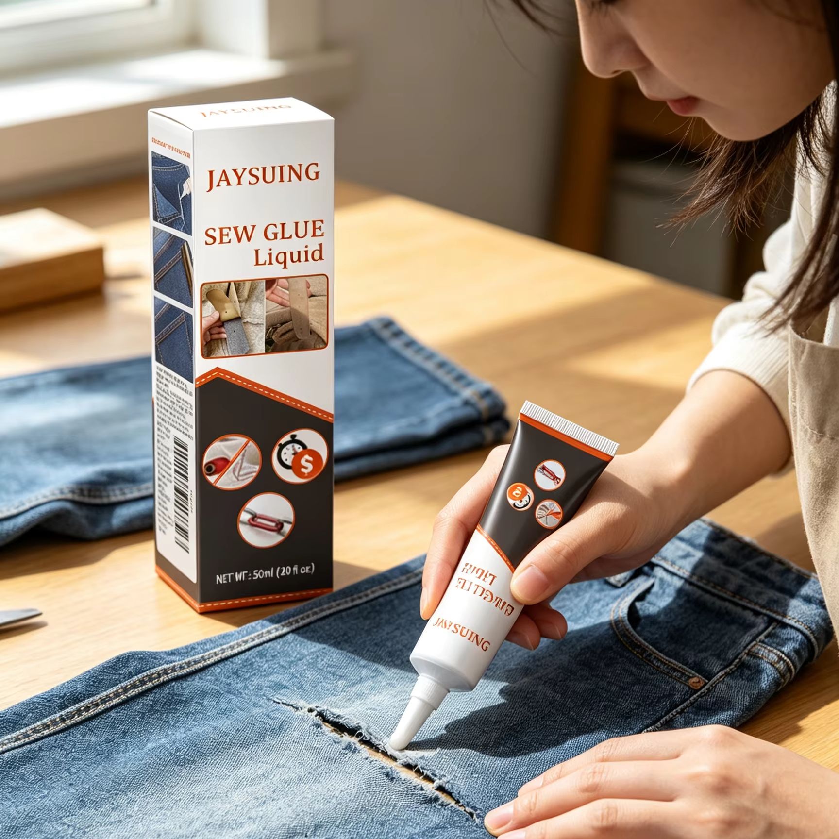 กาวซ่อมเสื้อผ้า Jaysuing แห้งเ - Sewing Technology บทวิจารณ์และราคา