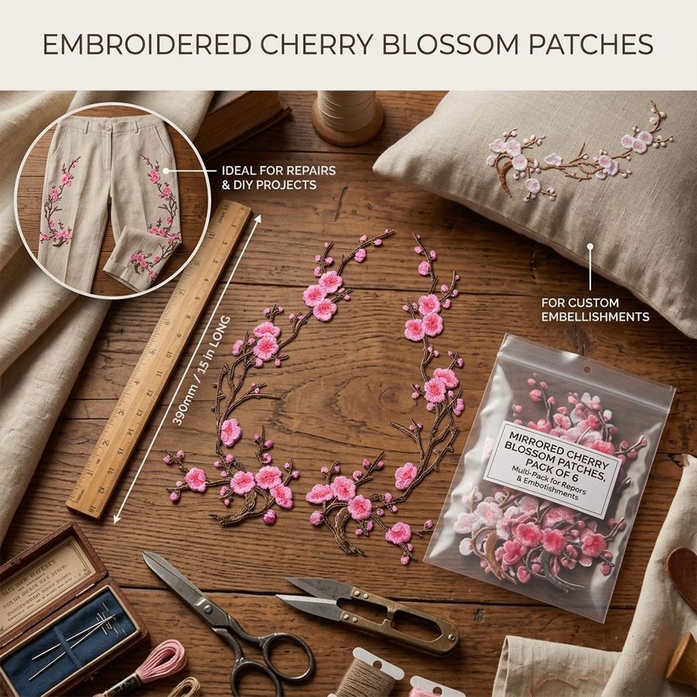 แพทช์ลายดอกซากุระ DIY สำหรับรี - Textile For Sewing บทวิจารณ์และราคา