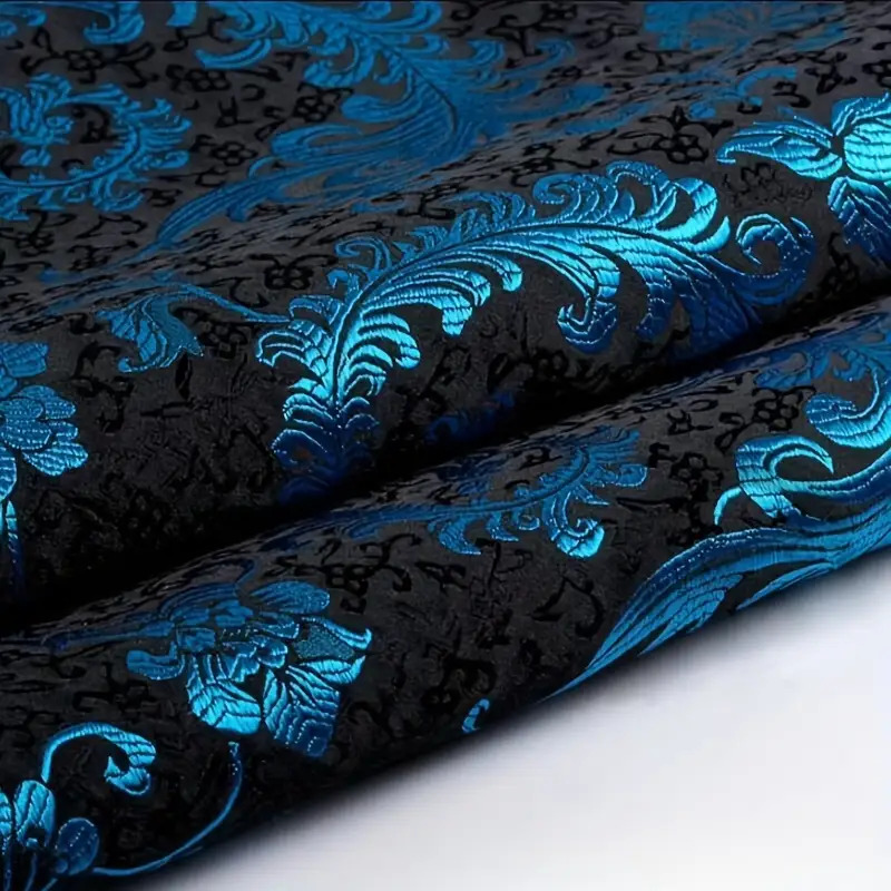 ผ้าลายปักหางนกฟีนิกซ์สีน้ำเงิน - Sewing Garments บทวิจารณ์และราคา