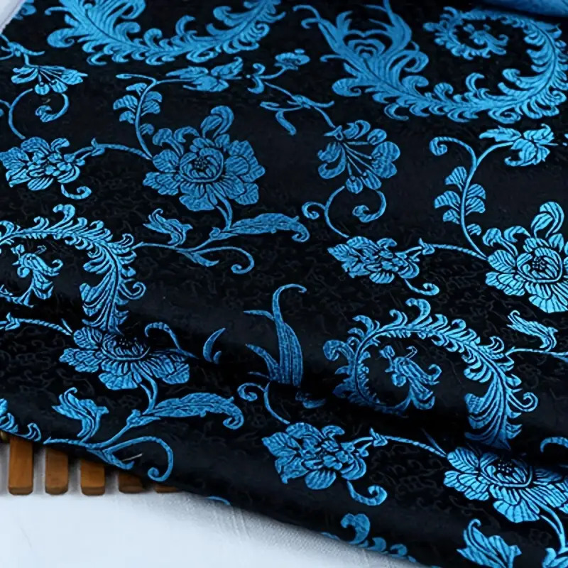 ผ้าลายปักหางนกฟีนิกซ์สีน้ำเงิน - Sewing Garments บทวิจารณ์และราคา