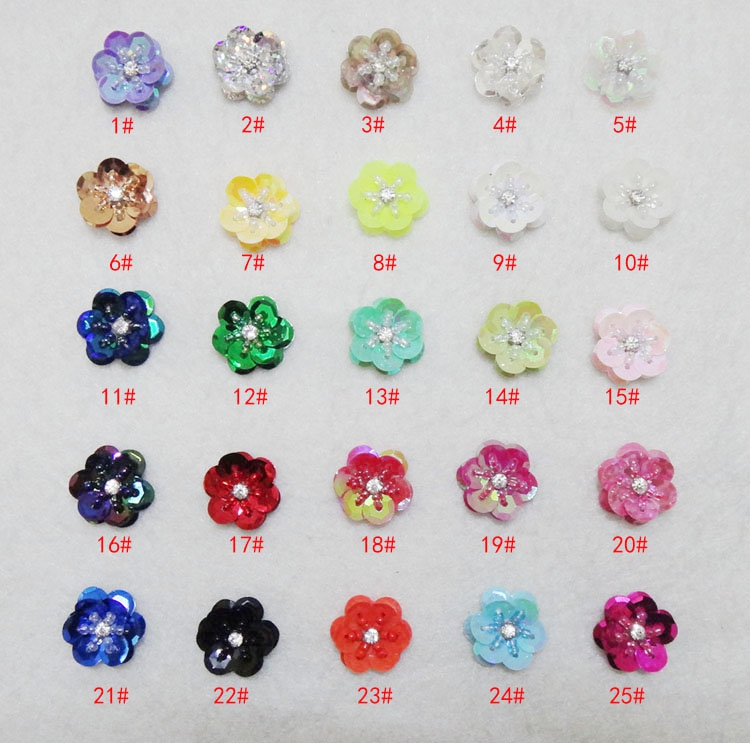 แพทช์ลายดอกไม้เลื่อมเย็บด้วยมื - Textile Sewing Patterns บทวิจารณ์และราคา