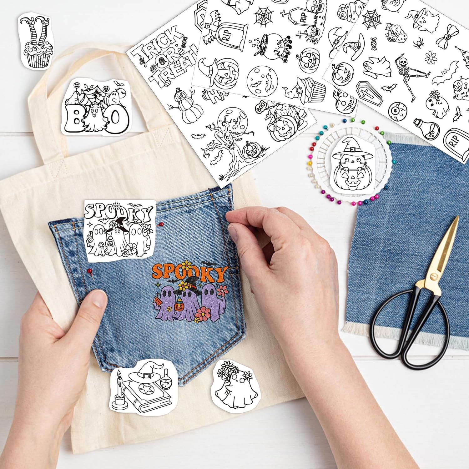 กระดาษปักลายละลายน้ำได้ ลายปัก - Textile Sewing Patterns บทวิจารณ์และราคา