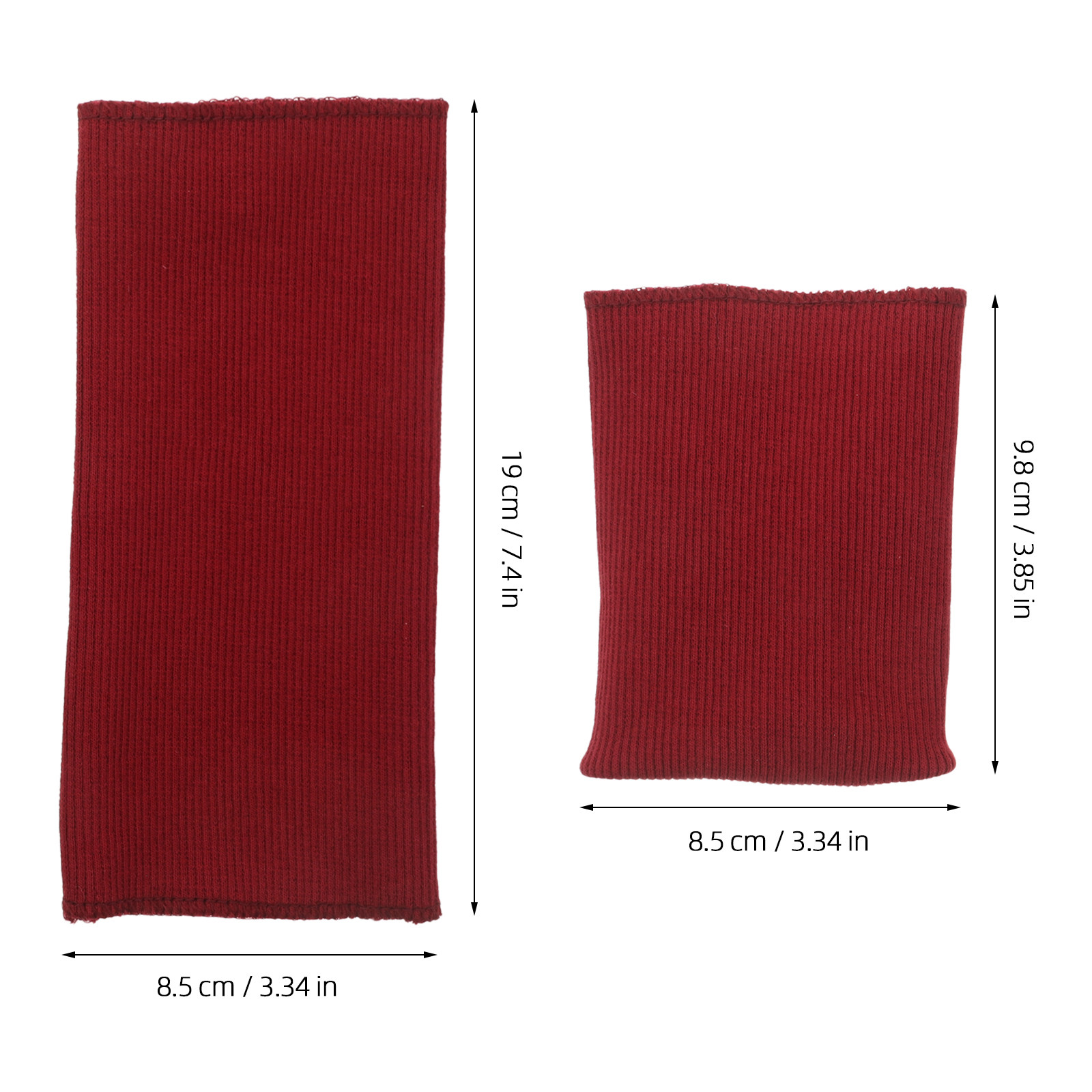 ผ้าริบถักสีแดงเข้ม 1 คู่ สำหรั - Textile For Sewing บทวิจารณ์และราคา